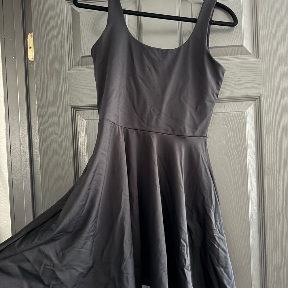 Blackmilk Tank Mini Skater Dress (Black A-Line Scoop Neck Mini Dress)